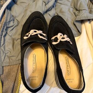 Softwaves Black Platform Shoes for Women